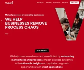 Valethi.com(Business process automation) Screenshot