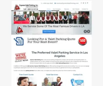 Valetinla.com(Valet Parking Service in Los Angeles) Screenshot