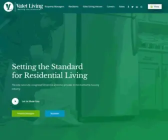 Valetliving.com(Setting the Standard for Residential Living) Screenshot