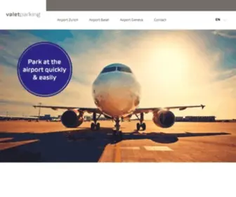 Valetparking.ch(Valetparking direkt an den Flughäfen) Screenshot