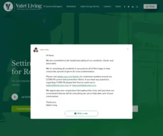 Valetwaste.com(Setting the Standard for Residential Living) Screenshot