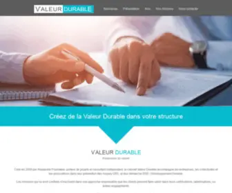 Valeur-Durable.fr(Valeur Durable) Screenshot