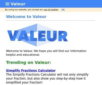 Valeur.com(Valeur) Screenshot