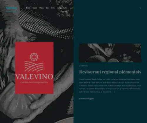 Valevino.com(Osteria Moderna) Screenshot