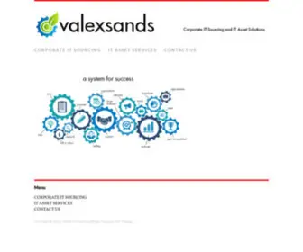 Valexsands.com(Corporate Sourcing and IT Asset Solution) Screenshot