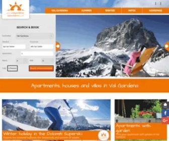 Valgardena-Apartments.com(Ferienwohnungen für Ihr Urlaub in Gröden) Screenshot