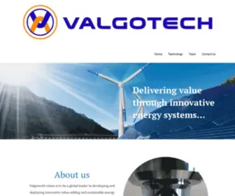 Valgotech.com(Delivering value through innovative energy systems…) Screenshot