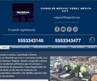 Valgrameventos.com(Organización de eventos) Screenshot