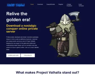 Valhalla-Conquer.com(Project Valhalla Conquer) Screenshot