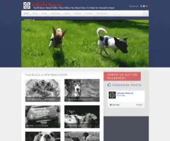 Valhallarescue.org(Valhalla Canine Rescue) Screenshot