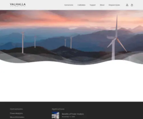 Valhallascientific.com(Valhalla Scientific) Screenshot