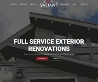 Valiantexteriors.com(Calgary roofing) Screenshot