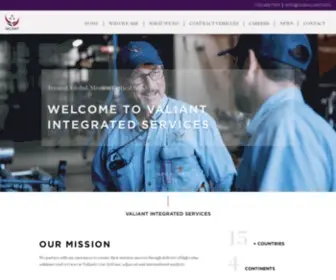 Valiantintegrated.com(Valiant Integrated Services) Screenshot