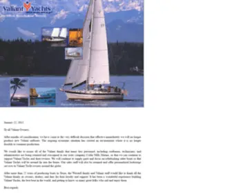 Valiantsailboats.com(Valiant Sailboats) Screenshot