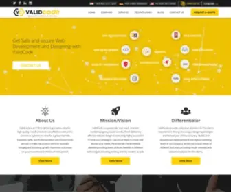 Valid-Code.com(Software Development Company Delhi) Screenshot