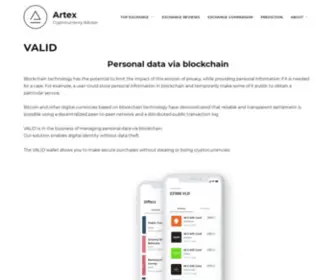 Valid.global(Personal data via blockchain) Screenshot
