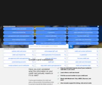 Validate.creditcard(Validate credit cards online) Screenshot