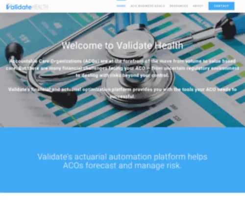 Validatehealth.com(Home Resources) Screenshot