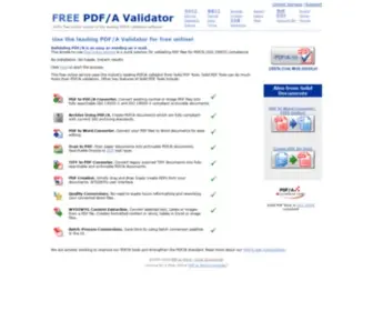 Validatepdfa.com(Free PDF/A Validator) Screenshot