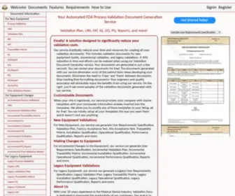 Validation-Docs.com(Automated Validation Documents) Screenshot