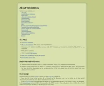 Validator.nu(About) Screenshot
