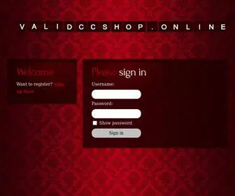 Validccshop.online(Valid CC Shop Online) Screenshot