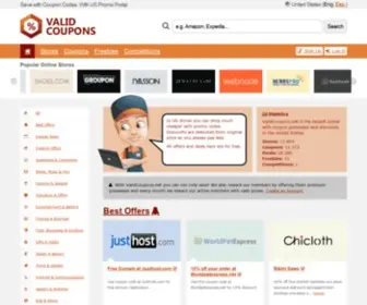 Validcoupons.net(Promo Codes & Coupons) Screenshot