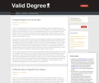 Validdegree.com(Web hosting) Screenshot