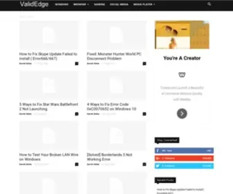 Validedge.com(Malware Analysis and Anti) Screenshot