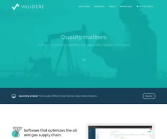 Validere.com(Operationalize emissions management) Screenshot