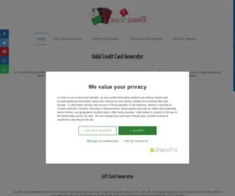 Validgiftgenerator.com(validgiftgenerator) Screenshot