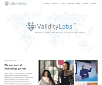 Validitylabs.org(STO services) Screenshot