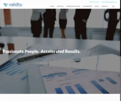 Validitysolutions.us(Validity Solutions) Screenshot