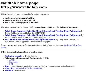 Validlab.com(validlab) Screenshot