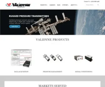 Validyne.com(Pressure Transmitters & Transducers) Screenshot