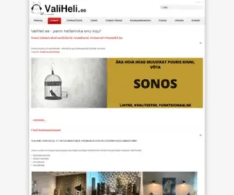 Valiheli.ee(Parim helitehnika sinu koju) Screenshot