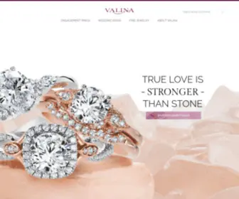 Valinabridals.com(Valina Fine Jewelry and Engagement Rings) Screenshot