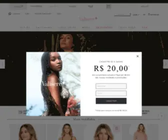 Valisere.com.br(Moda íntima) Screenshot