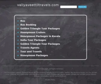 Valiyaveettiltravels.com(Valiyaveettil Travels) Screenshot