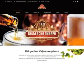 Valjevskapivara.rs(Valjevska pivara) Screenshot