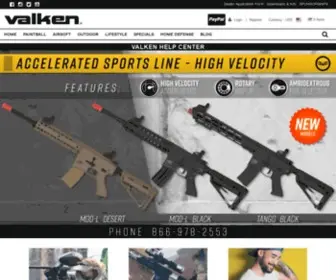 Valken.com(Paintball Gear) Screenshot