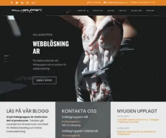 Vallagruppen.com(Välkommen till Vallagruppen webbyrå i Östergötland) Screenshot