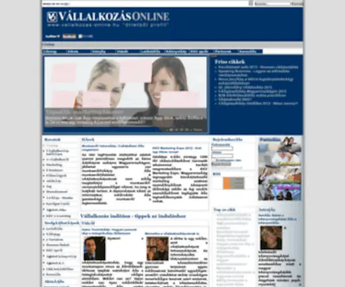 Vallalkozas-Online.hu(Vallalkozas Online) Screenshot