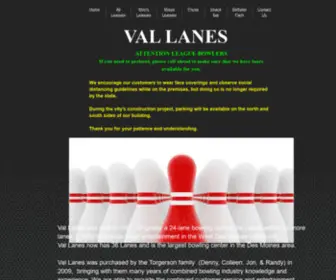 Vallanes.com(Bowling, Bar and Snack Bar) Screenshot