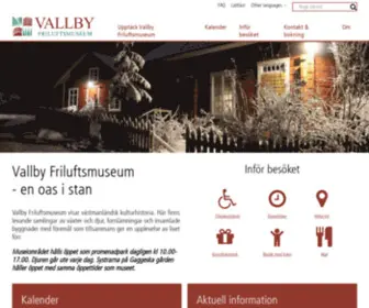 Vallbyfriluftsmuseum.se(Västerås) Screenshot