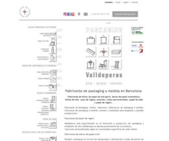 Valldeperas.es(Fabricante de packaging) Screenshot