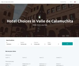 Valle-DE-Calamuchita-Hoteles.com(Valle de Calamuchita hotels & apartments) Screenshot