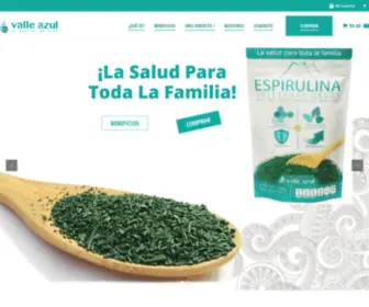 Valleazul.mx(Valle Azul espirulina Mexico) Screenshot