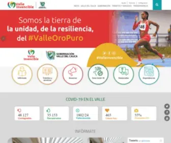 Valledelcauca.gov.co(Gobernación) Screenshot