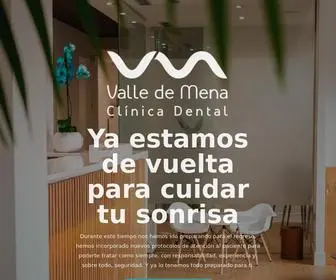 Valledemenadental.es(Clínica Dental Valle de Mena) Screenshot